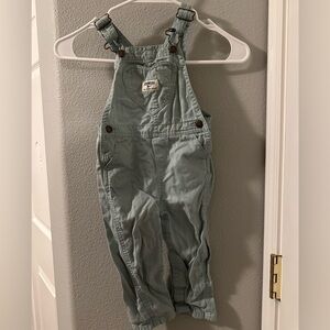 EUC OshKosh B'gosh Girl’s aqua color Overalls
